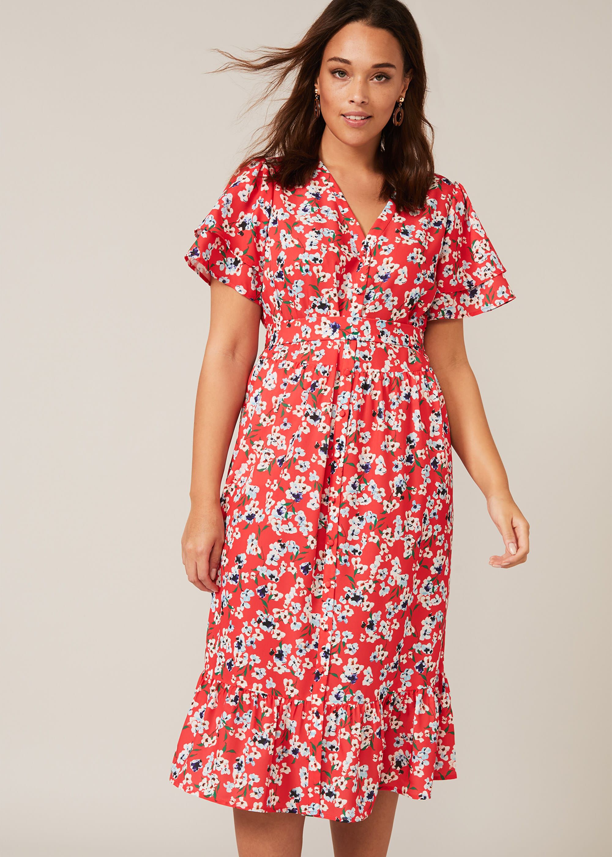 Claudette Ditsy Floral Dress | Phase Eight